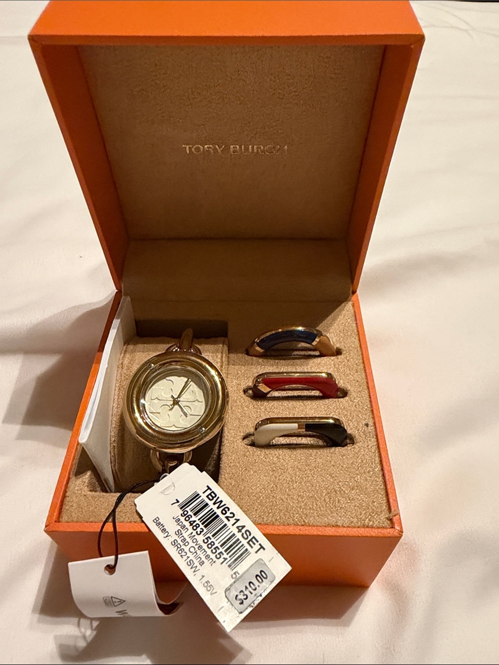 Tory Burch The Miller Gold-Tone Stainless Steel Bracelet Watch 34mm